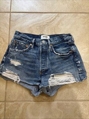 Agolde Parker Denim Distressed shorts size 24